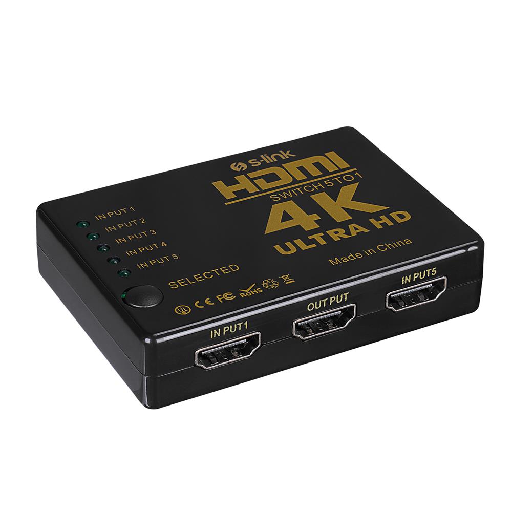 S-link%20SL-HSW75%20HDMI%205in1%20Otomatik%205Li%20Metal%20Switch