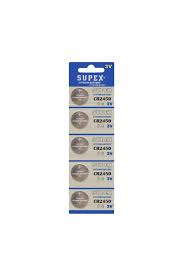 Supex%20CR2450-C5%203V%20Lityum%20Düğme%20Pil%205’li%20Paket