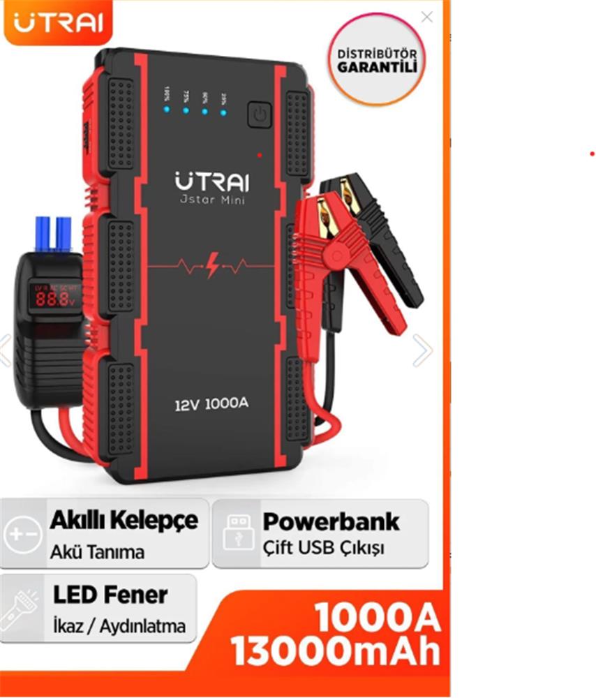 ULTRAI%20Jstar%20Mini%2013000mAh%201000A%20Jump%20Starter%20Taşınabilir