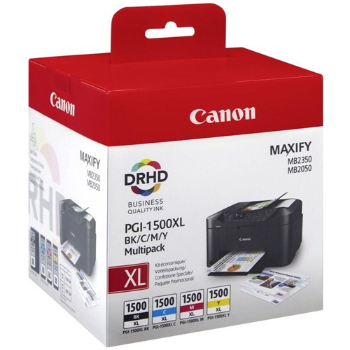 Canon%20PGI-1500XL%20Black%20Cyan%20Magenta%20Yellow%20Siyah%20Mavi%20Kırmızı%20Sarı%20Multipack%204’lü%20Mürekkep%20Kartuş