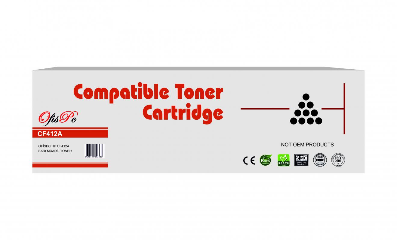 OfisPc%20HP%20410A-CF412A%20Sarı%20Muadil%20Toner%20M452NW-M477-M377