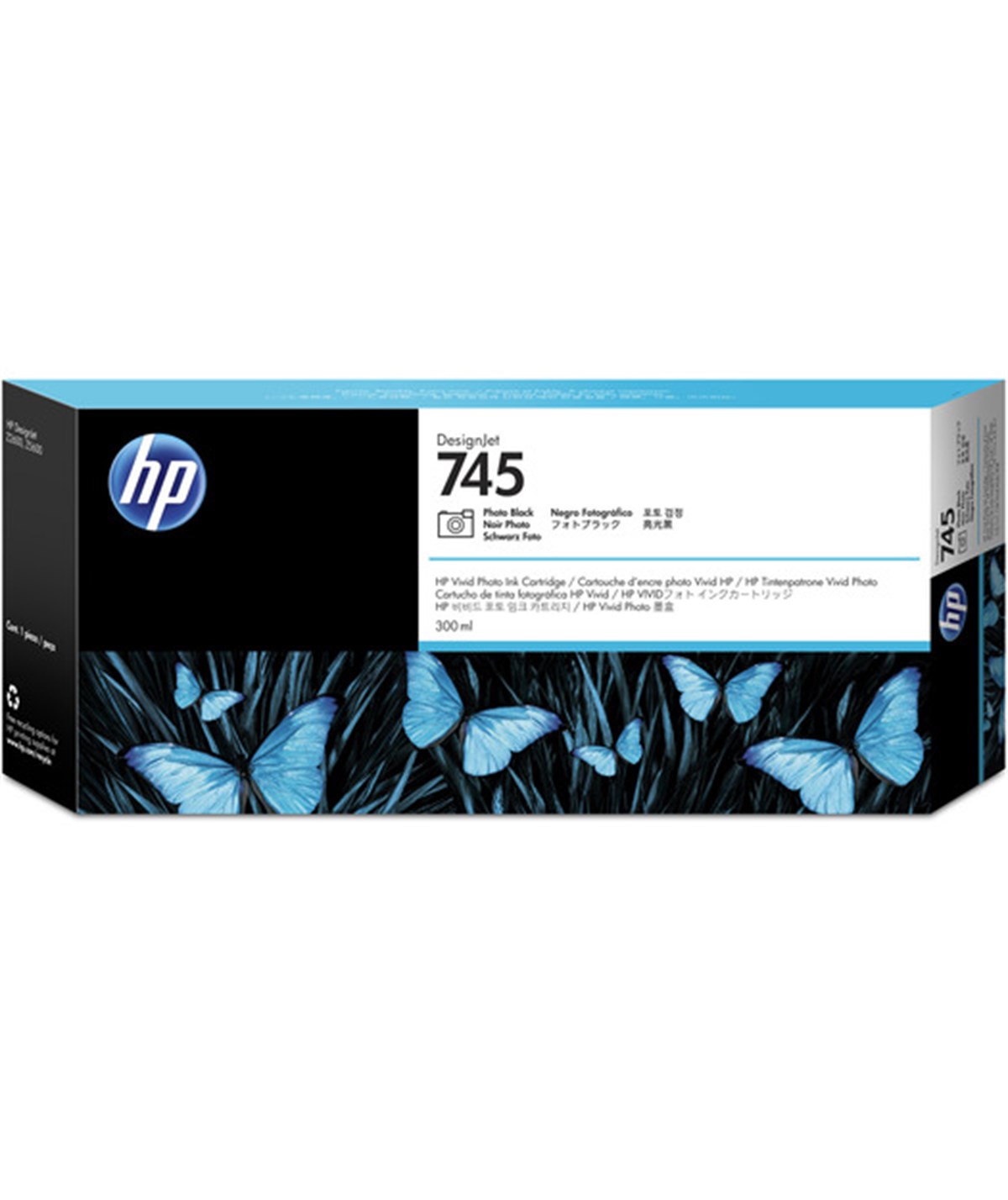 HP%20F9K04A%20745%20Photo%20Black%20Foto%20Siyah%20300ML%20Plotter%20Kartuşu