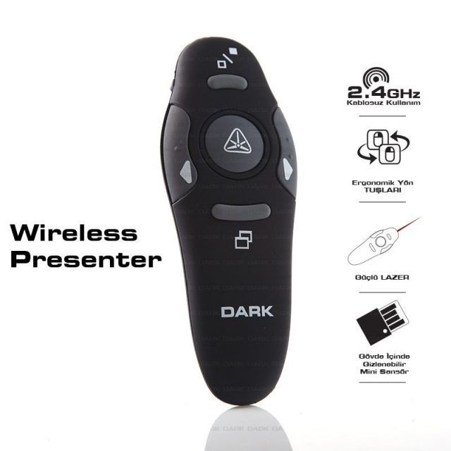 Dark%20DK-AC-WP03%20USB,%20Kablosuz%20Presenter%20RF,Sunum