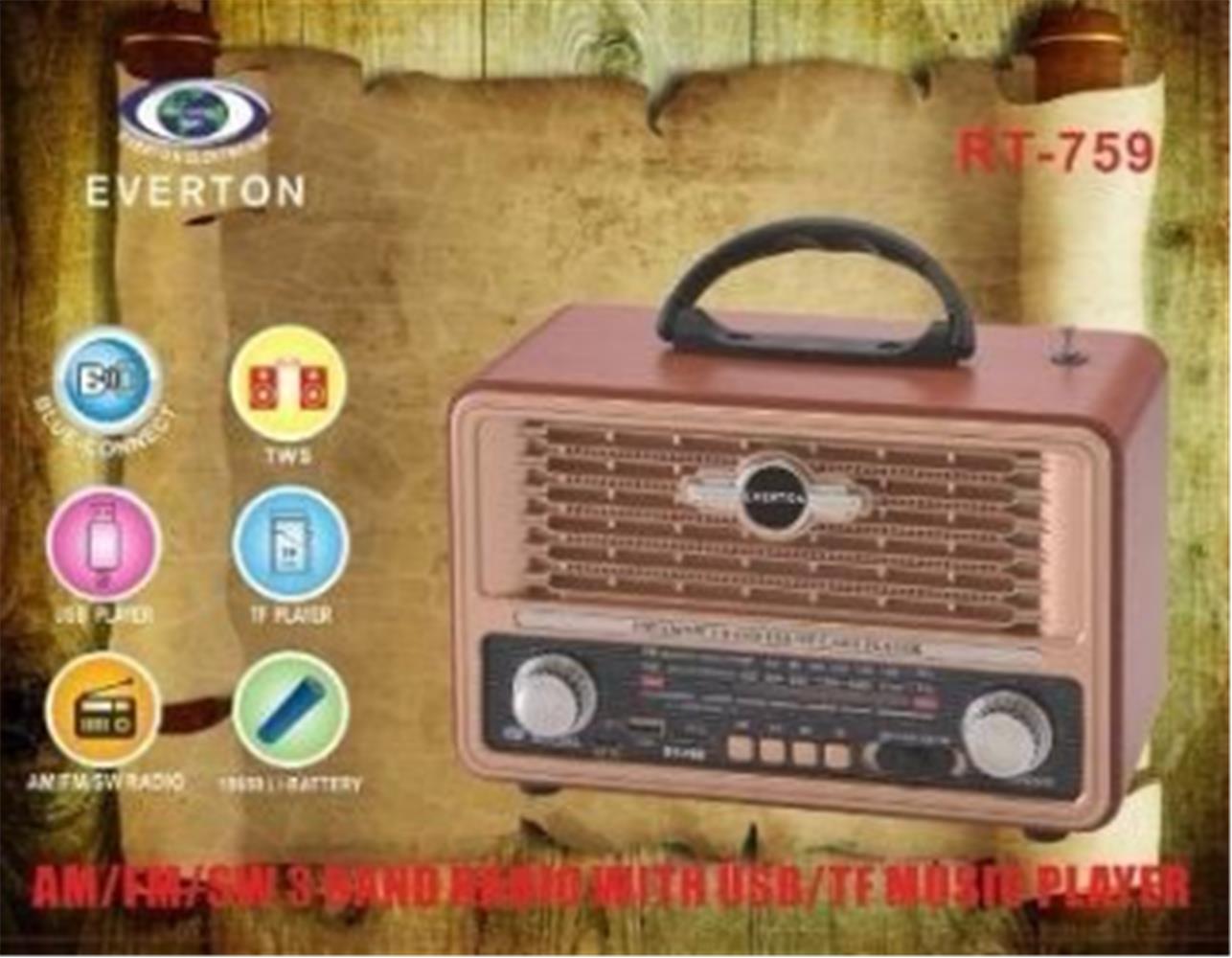 Everton%20Rt-759%20%20Bluetooth%20Fm-Usb-Tf-Aux%20Şarjlı%20Nostaljik%20Radyo