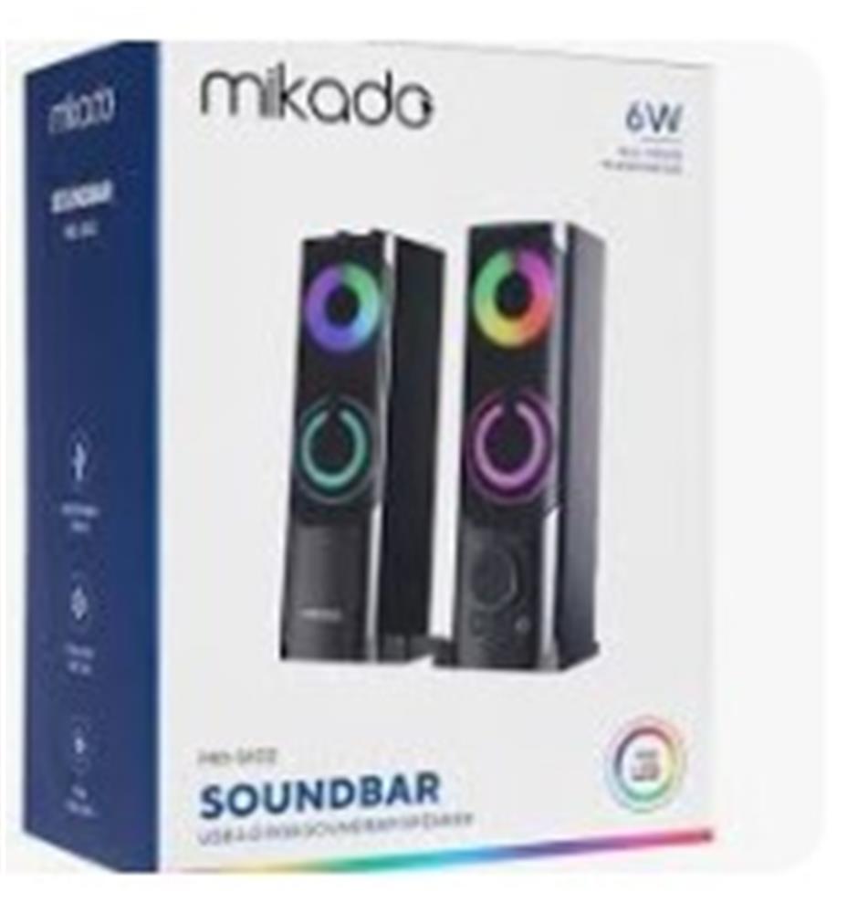 Mikado%20MD-S102%202.0%203Wx2CH%20RGB%20Ledli%20Siyah%20USB%20Soundbar%20Speaker%20Hoparlör