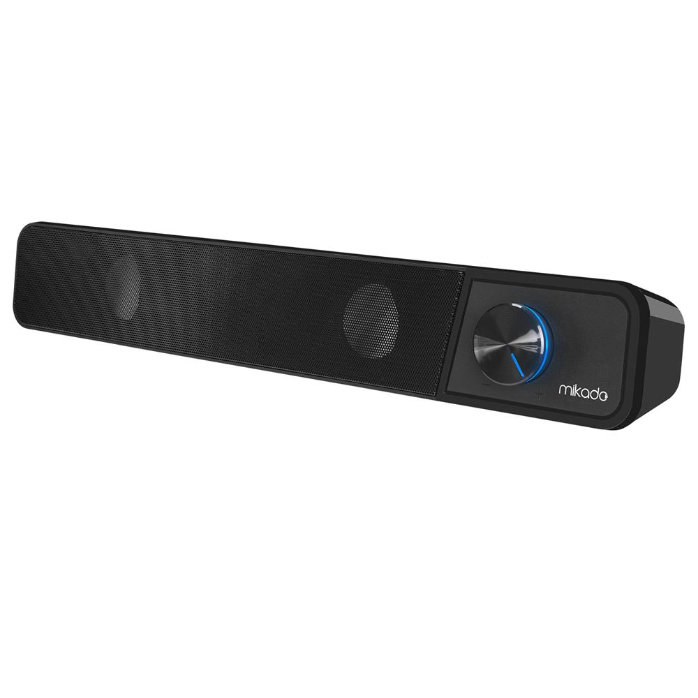 Mikado%20MD-69S%20Siyah%203Wx2%20Led%20Işıklı%20Multimedia%20Soundbar%20Speaker