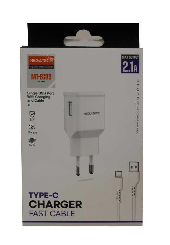 Megatech%20MT-EC03%202.1A%20Micro%20Usb%20TYPE-C%20Kablo+%20Ev%20Şarj%20Adaptörü%20Hızlı%20Şarj