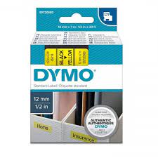 Dymo%20S0720580%20D1%20Yedek%20Şerit%2012mmX%207%20Metre%20Sarı-Siyah%2045018