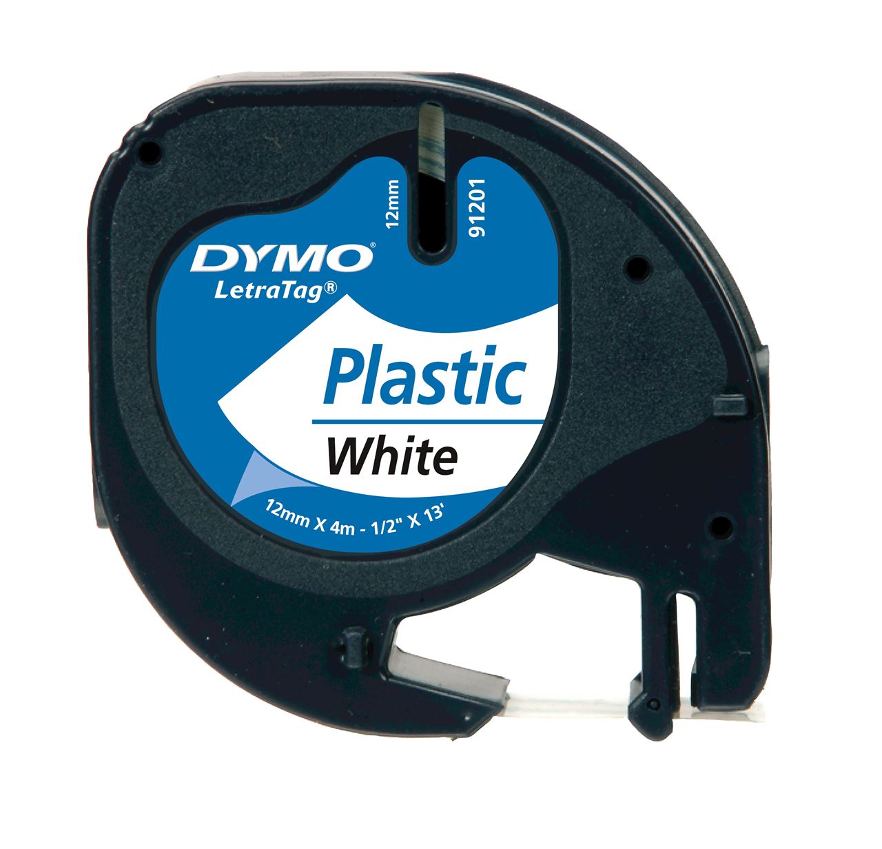 Dymo%20S0721660%20Letratag%20Plastik%20Etiket%2012%20mm%20X%204%20Metre%20Beyaz%2091201