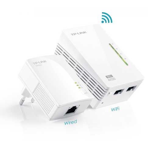 Tp-Link%20TL-WPA4220KIT%20300Mbps%202%20Port%202.4GHz%20Indoor%20Powerline%20Adaptör