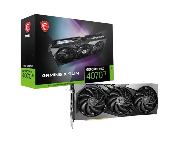 Msı RTX4070Ti Gaming X Slim 12G 12GB Ekran Kartı