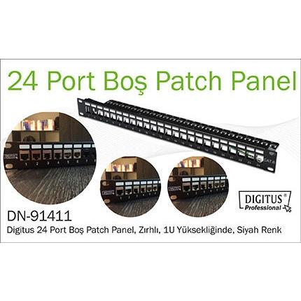 Digitus DN-91411 Moduler 24 Port 1U Patch Panel