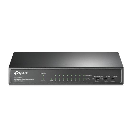 TP-LINK TL-SF1009P 9 PORT 10/100 POE FAST ETHERNET DESKTOP SWITCH