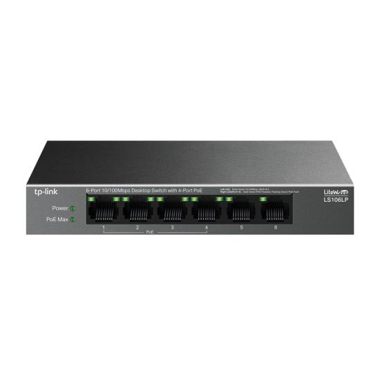 Tp-link LS106LP 6 Port Poe+ Yönetilemez Switch