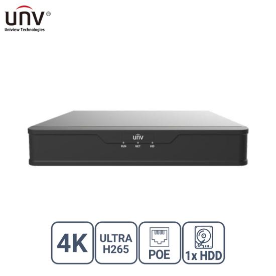 Uniview NVR301-04S3-P4 4 Kanal Poe Kayıt Cihazı