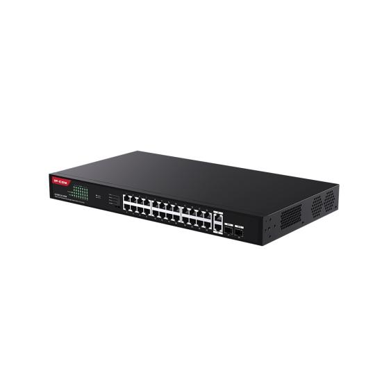 IP-COM G1128P-24-410W 24 Port Yönetilemez Switch