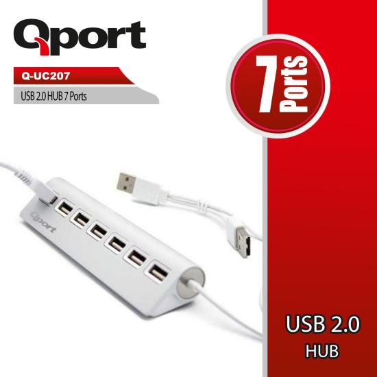 Qport Q-UC207 7 Port Usb Metal Usb Çoklayıcı