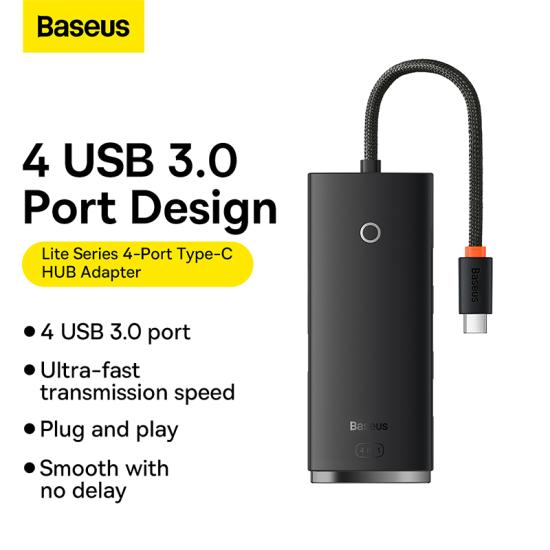 Baseus WKQX030301 Type-C To USB 3.0*4 Çevirici Hub