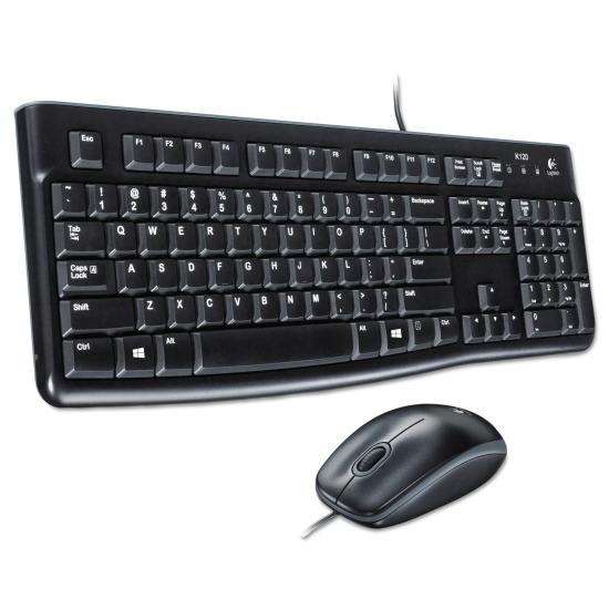 Logitech MK120 Kablolu Standart Q Klavye Mouse Set