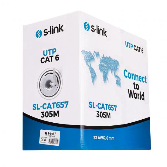 S-link SL-CAT657 305mt 23AWG Utp CAT6 Kablo