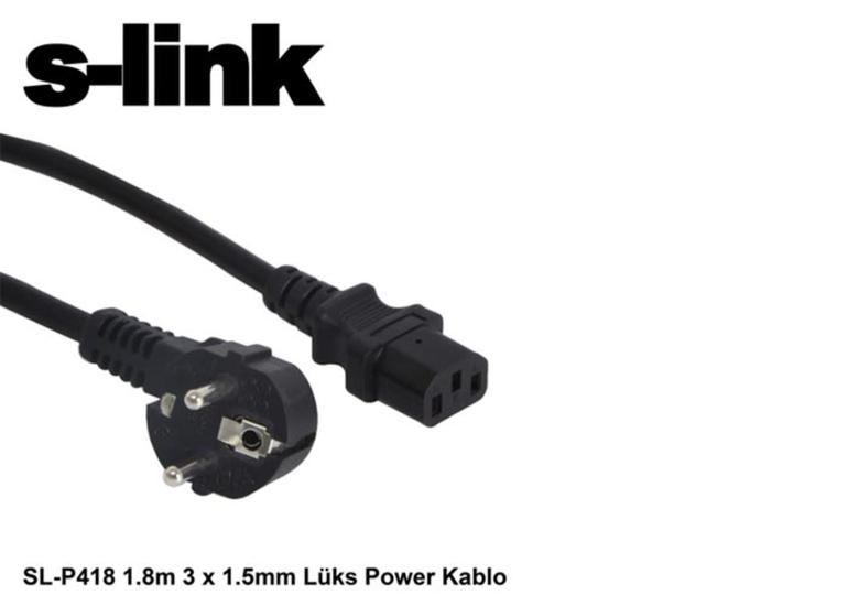 S-link SL-P175 1.5m  0.75mm Lüks Power Kablo