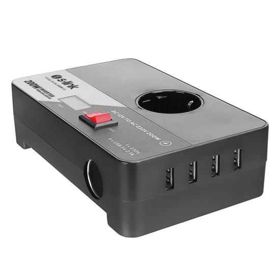 S-link SL-200W-12 200W Çakmaktan Power Inverter