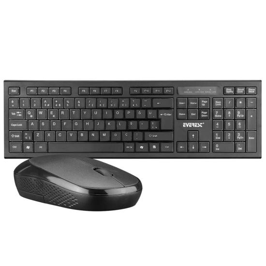 Everest KM-6121 Kablosuz Q Slim Klavye Mouse Set