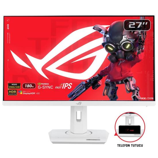 Asus 27’’ ROG Strix XG27ACS-W 180Hz OC 1ms GtG HDMI DP USB-C  Beyaz Gaming Monitör