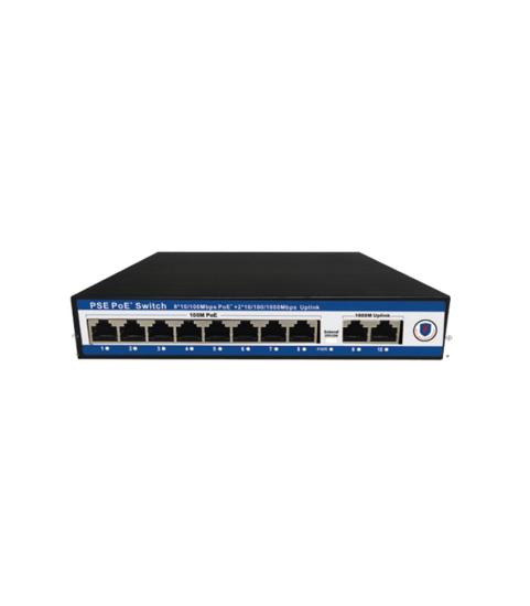 Nova NVC-PSE0820G 8 Port Poe+ Uplink Switch 120W