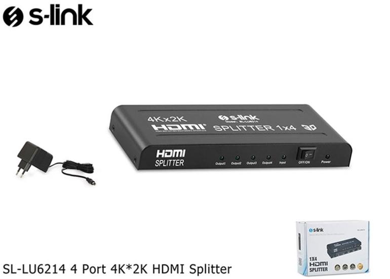 S-link SL-LU613 2 Port HDMI Çift Yönlü Switch