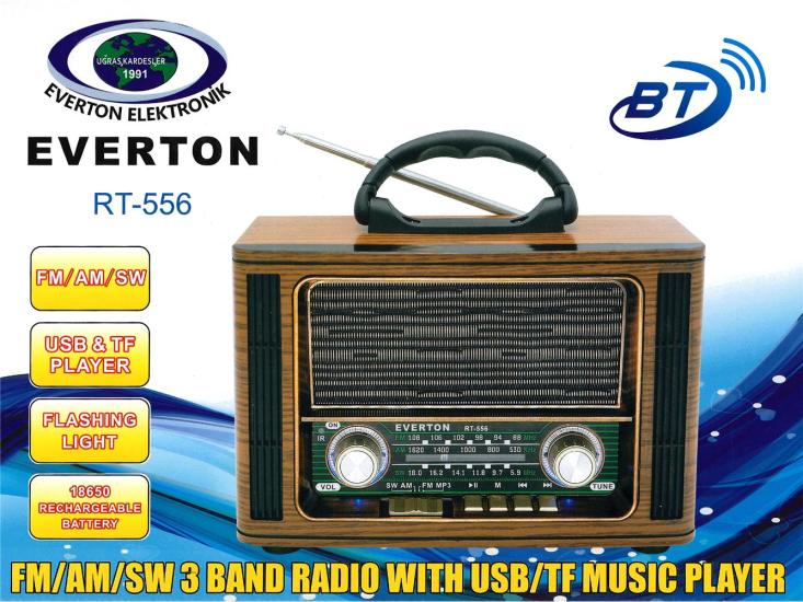 Everton Rt-556 Bluetooth Şarjlı Nostaljik Radyo