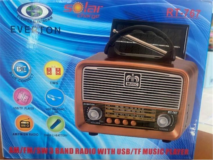 Everton Rt-767 Bluetooth Güneş Nostaljik Radyo