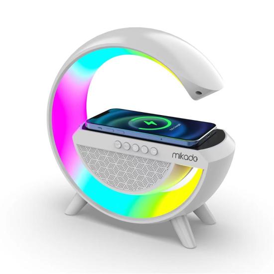 Mikado MD-G111 Wireless Şarj RGB Işıklı Speaker