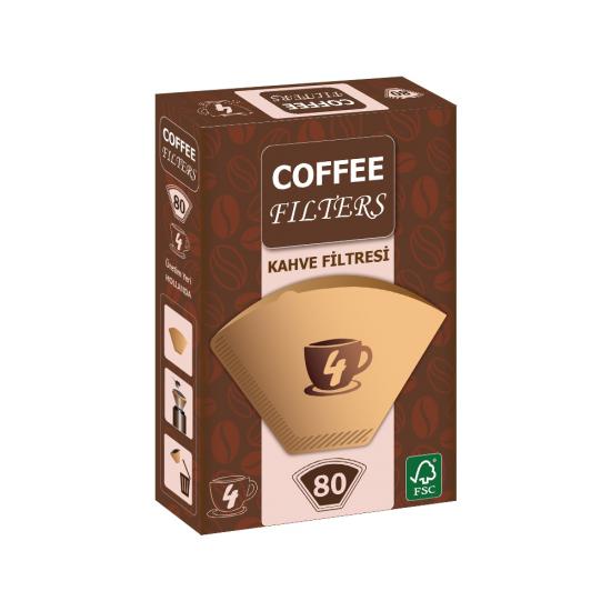 Coffee Filters Filtre Kahve Kağıdı 4 Numara 80li