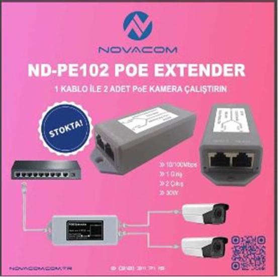 Nova ND-PE102 10-100 Mbps 1 İnput 2 Output 30W