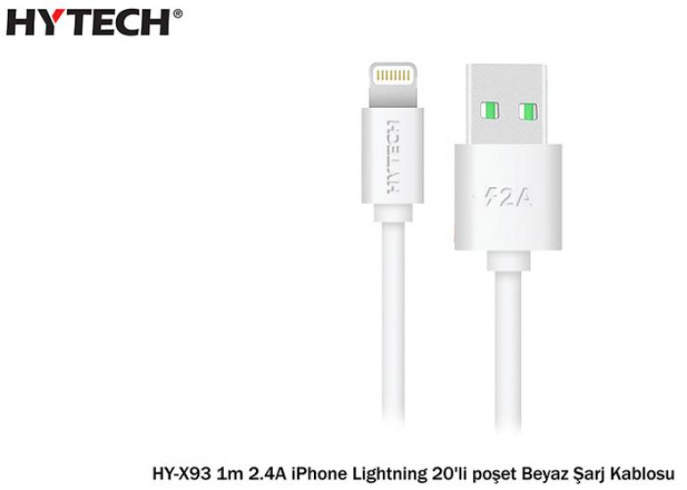 Hytech HY-X93 1m 2.A iPhone Lightning Şarj Kablosu