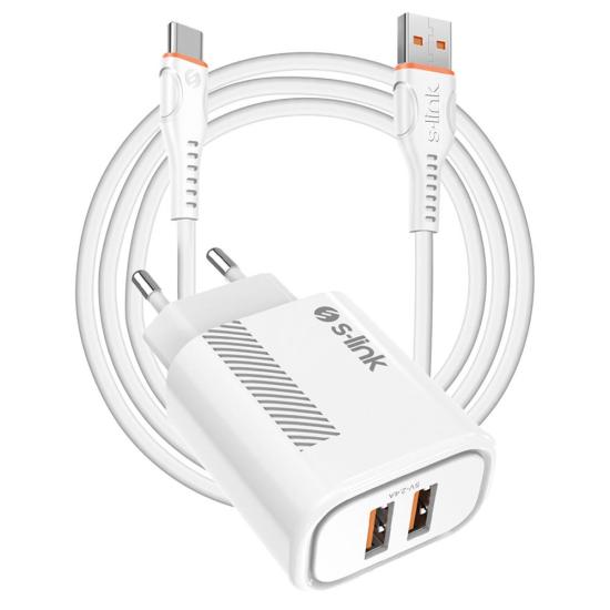 S-link SL-EC50 5V 2400MA Çıkışlı Ev Şarj Adaptörü