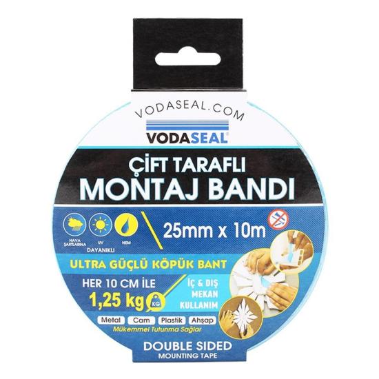 Vodaseal Çift Taraflı Montaj Bantı Köpük Bant