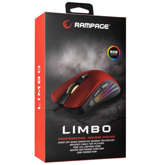 Rampage SMX-R33 LIMBO Makrolu Gaming Oyuncu Mouse